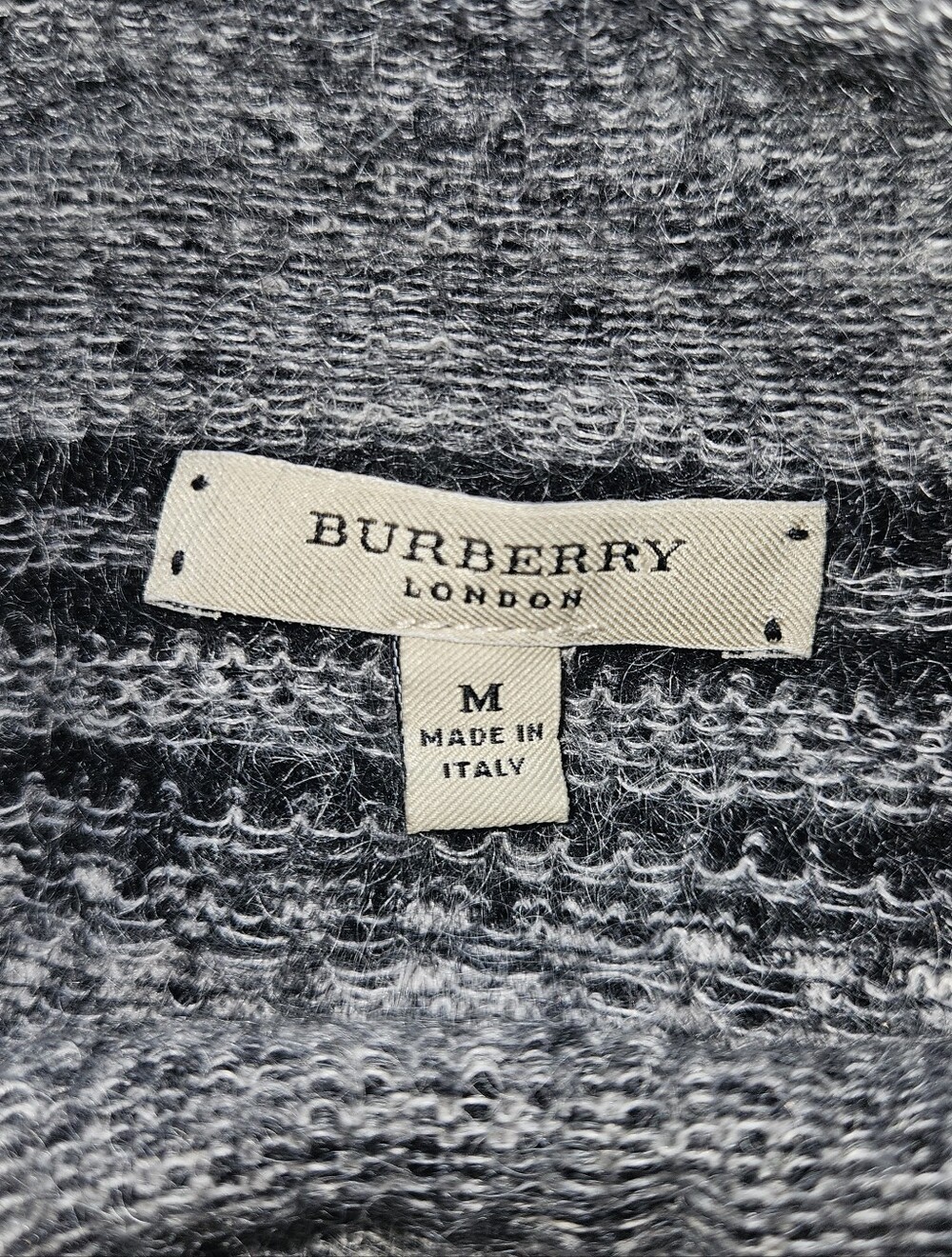 Burberry London Fair Isle Turtleneck Sweater Made In Italy - Picture 3 of 4